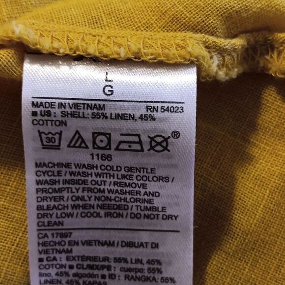 Old Navy Wrap Front Linen Blend Top - Picture 10 of 12